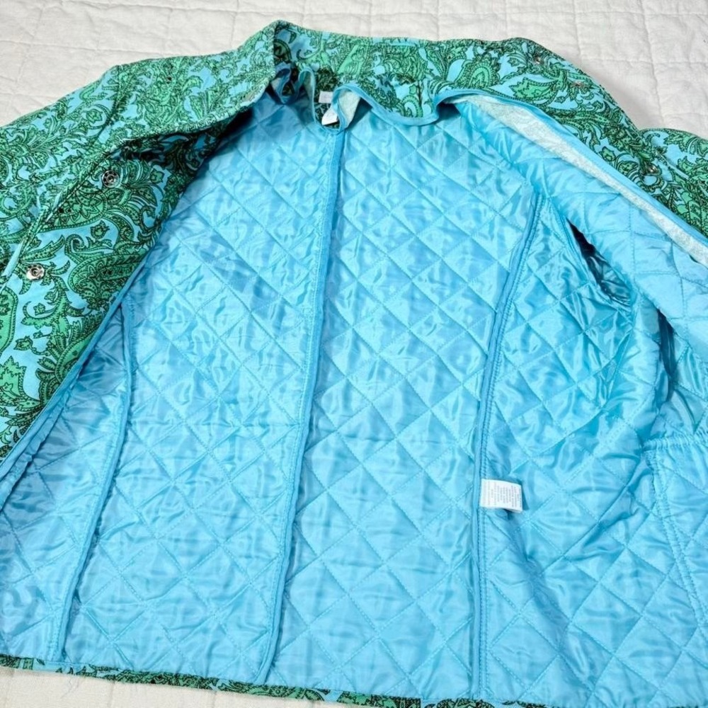 Charter Club Quilted Paisley Jacket – Size L (Fits True L) - Picture 6 of 7